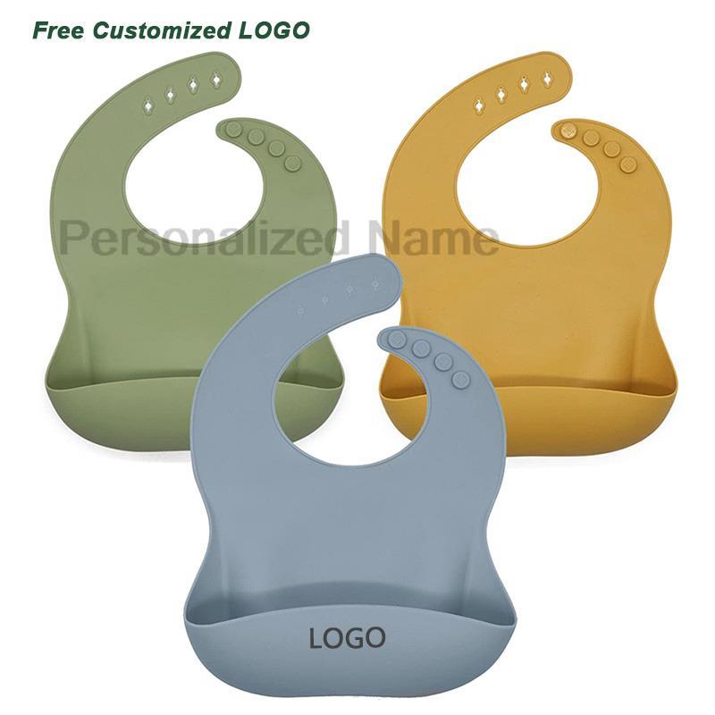 Baby Food Logo - Babero de silicona para bebés y