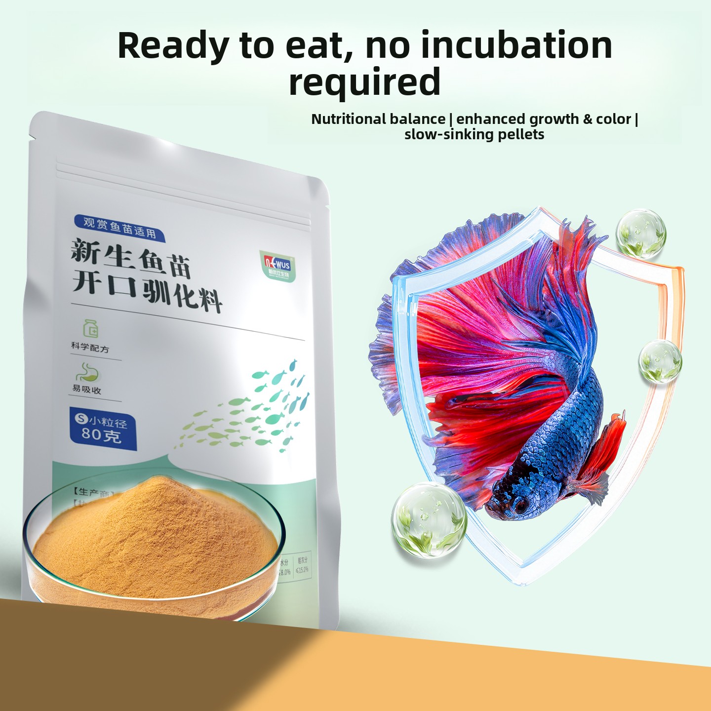 Baby Food With Protein - Alimento para Peces Bebés Eunison Micro