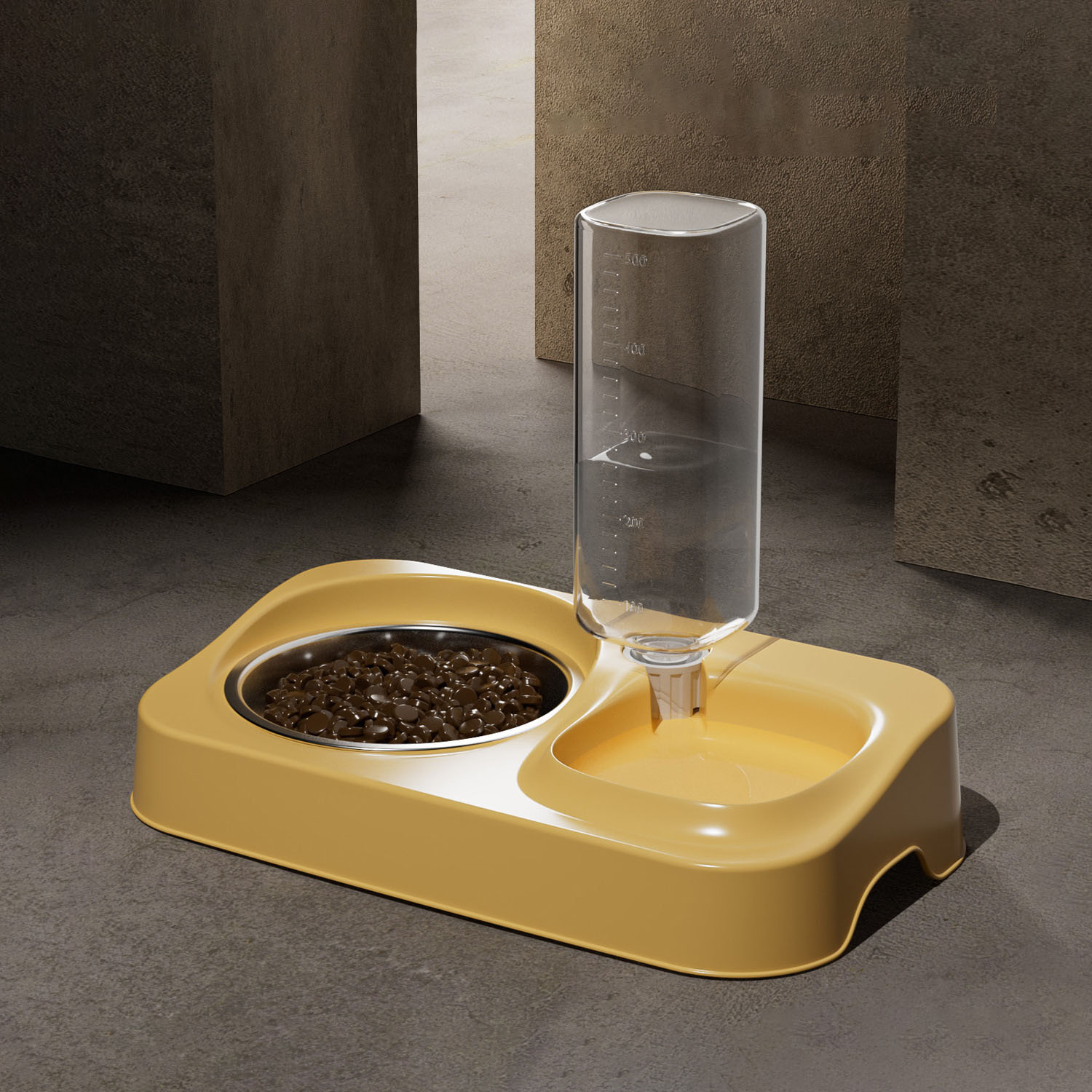 Baby Food Cat - Comedero Doble Integrado para Mascotas, Antideslizante,