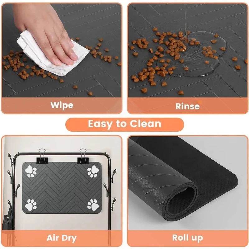 Baby Food Cat - Tapete Impermeable Antideslizante para Alimentación de