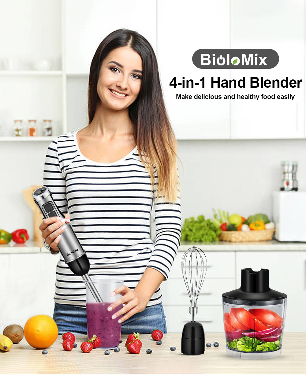 Baby Food Hand Blender - Batidora de mano multifuncional, procesador de