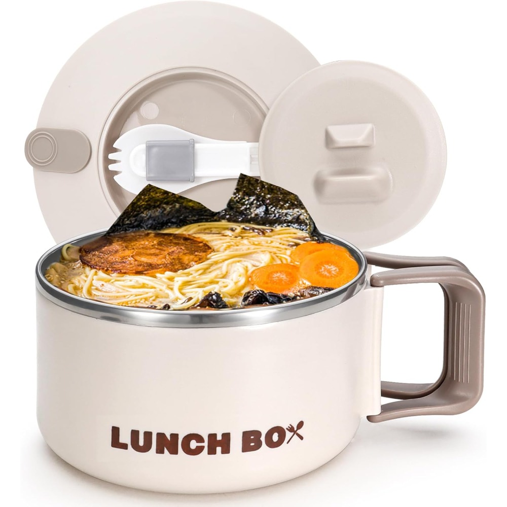Baby Food Warmer Portable - Cuenco para Ramen con mango con