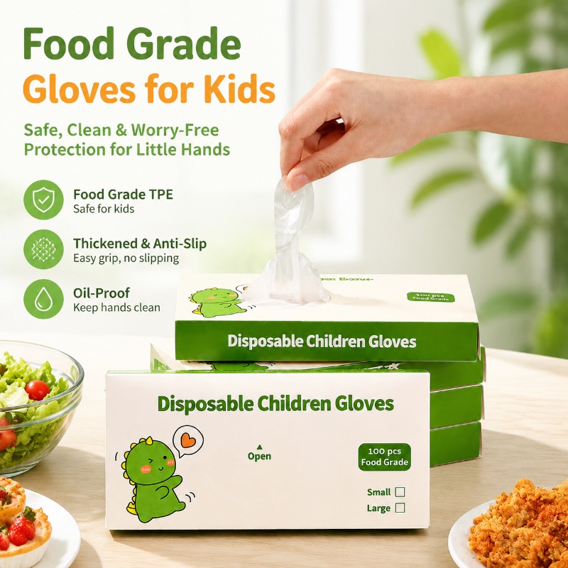 Baby Food Catering - Guantes Desechables de TPE de Grado