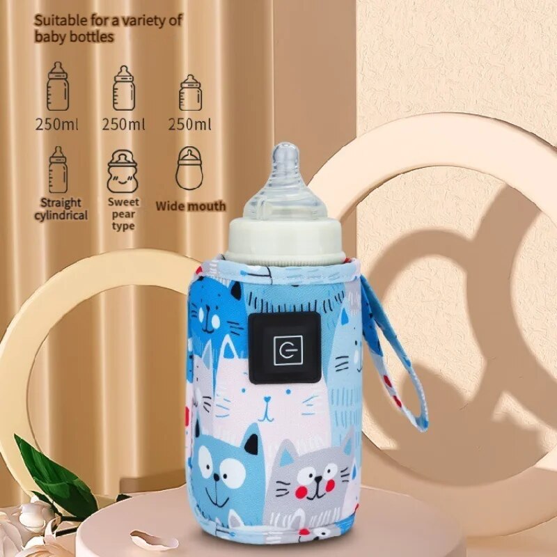Baby Food Warmer Portable - Calentador de leche USB, temperatura constante,