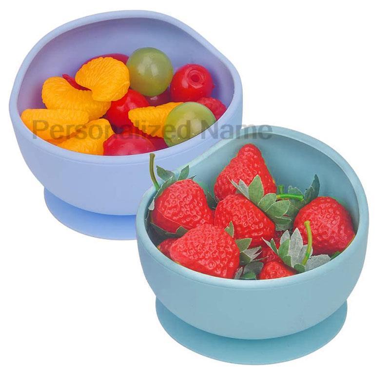 Cuencos de cuchara de silicona - Baby Food Logo reseña y precio