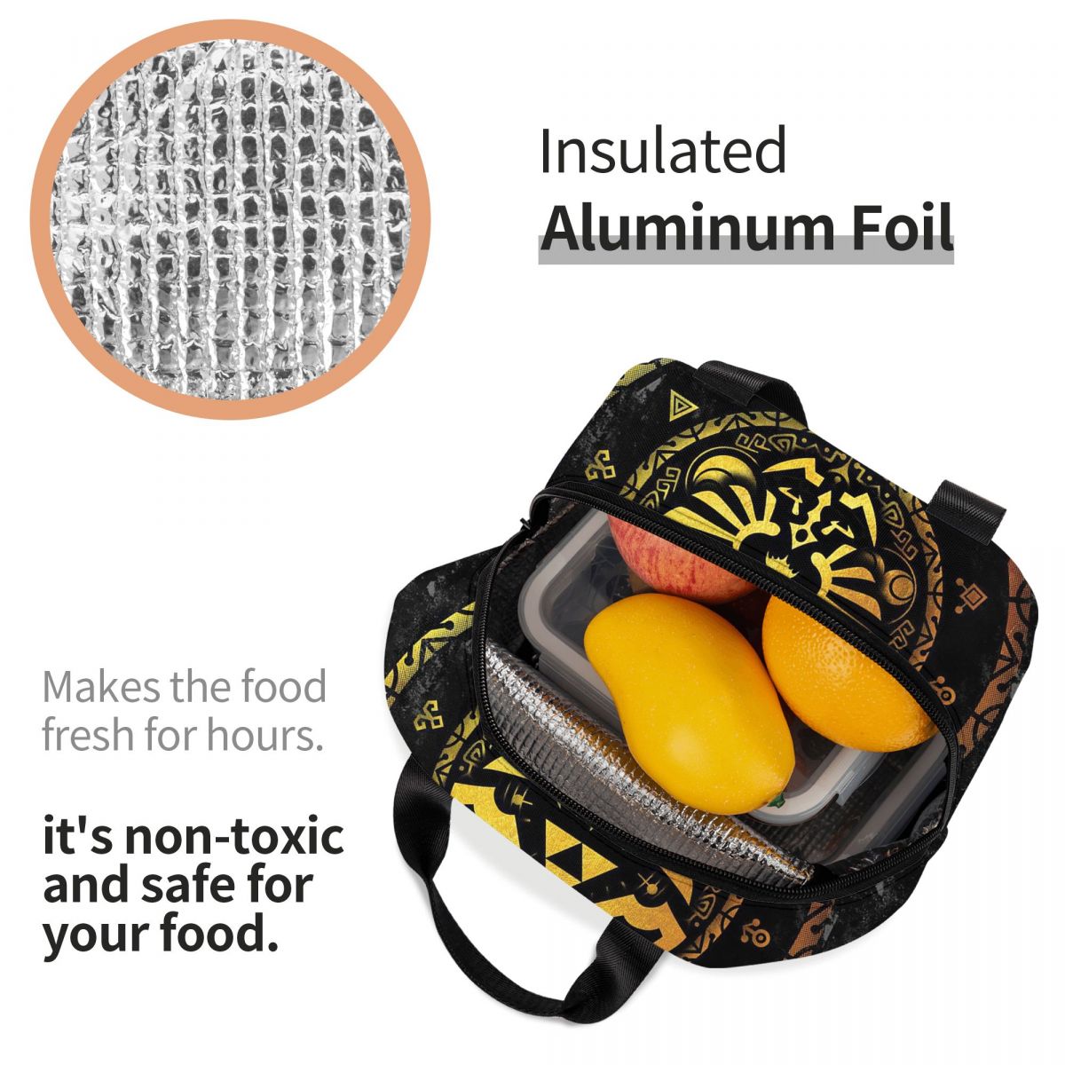 Bolsa de almuerzo con aislamie - Baby Food Logo reseña y precio